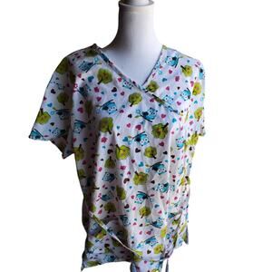 Woman's Owl Scrub - Size L - 20 W x 26 L